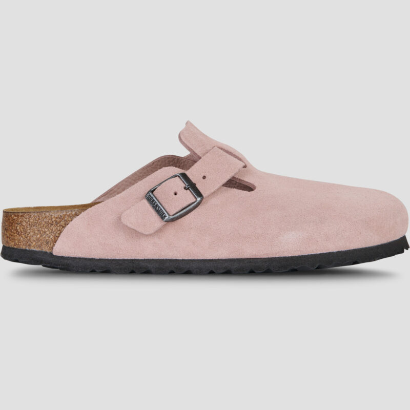 BIRKENSTOCK Boston Suede / Pink / Argilla / Stretto Rosa Zoccoli Donna - 1