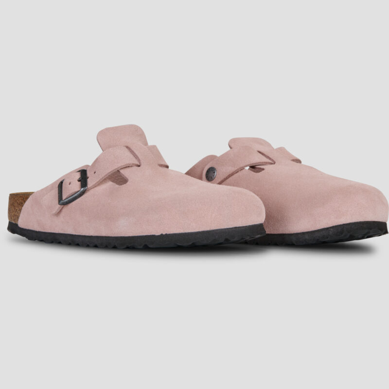 BIRKENSTOCK Boston Suede / Pink / Argilla / Stretto Rosa Zoccoli Donna - 2
