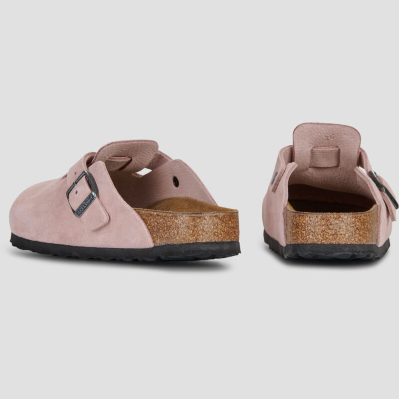 BIRKENSTOCK Boston Suede / Pink / Argilla / Stretto Rosa Zoccoli Donna - 3