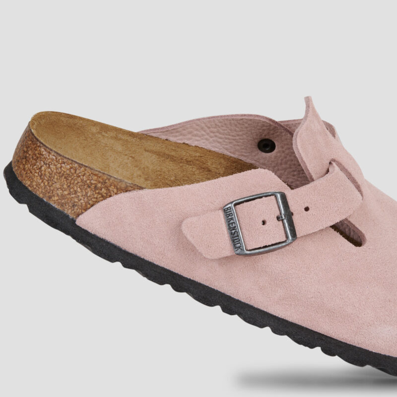 BIRKENSTOCK Boston Suede / Pink / Argilla / Stretto Rosa Zoccoli Donna - 4