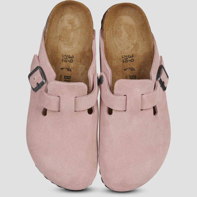 BIRKENSTOCK Boston Suede / Pink / Argilla / Stretto Rosa Zoccoli Donna - 5