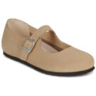 BIRKENSTOCK Santa Clarita Nubuck / Sandcastle / Stretto Beige Ballerine Donna - 1