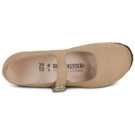 BIRKENSTOCK Santa Clarita Nubuck / Sandcastle / Stretto Beige Ballerine Donna - 6