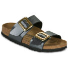 BIRKENSTOCK Sydney Cushion Buckle Birko-flor / Metallic / Black / Narrow Black Women's Slipper - 1
