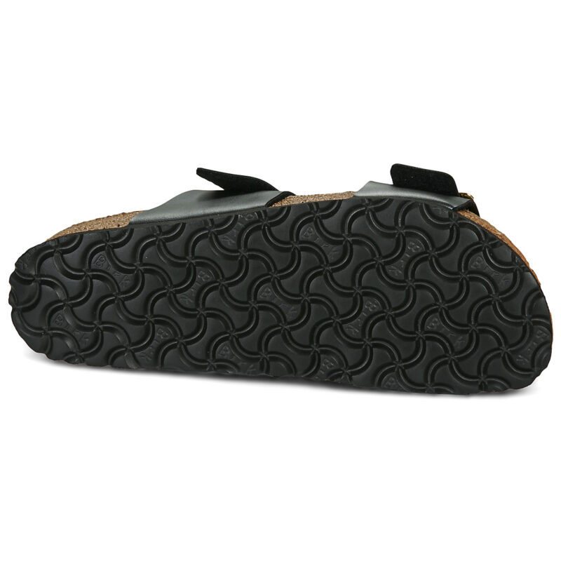 BIRKENSTOCK Sydney Cushion Buckle Birko-flor / Metallic / Black / Narrow Black Women's Slipper - 7
