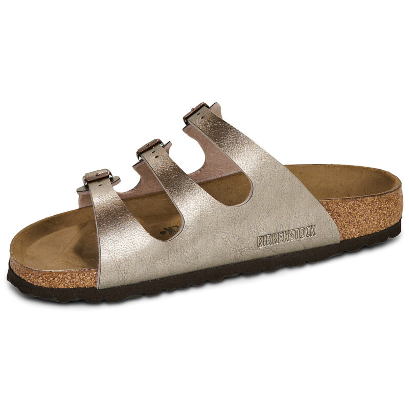BIRKENSTOCK Florida Birko-flor / Taupe / Stretto Beige Ciabatta Donna - 4