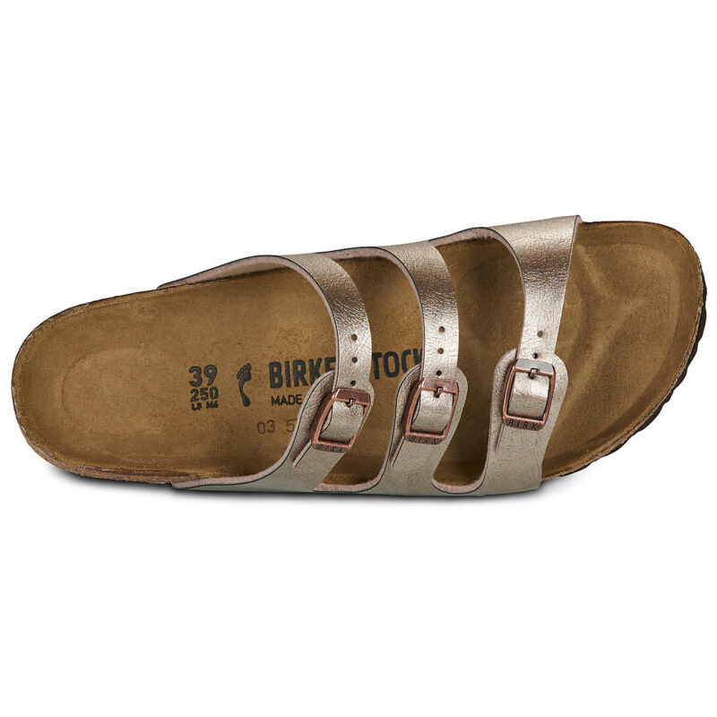 BIRKENSTOCK Florida Birko-flor / Taupe / Stretto Beige Ciabatta Donna - 6