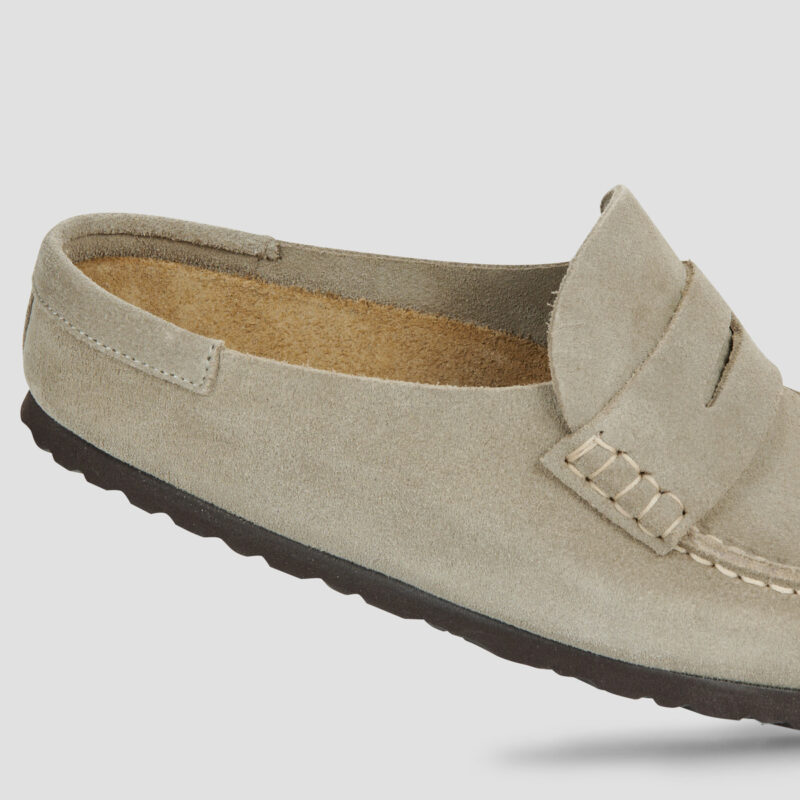 BIRKENSTOCK Naples Suede / Taupe / Stretto Beige Zoccoli Donna - 4