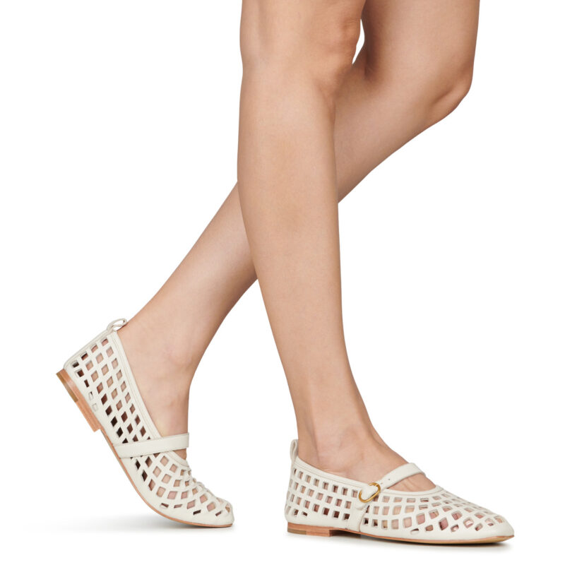 Melvin & Hamilton Evita 2 Bianco Ballerine Donna - 8