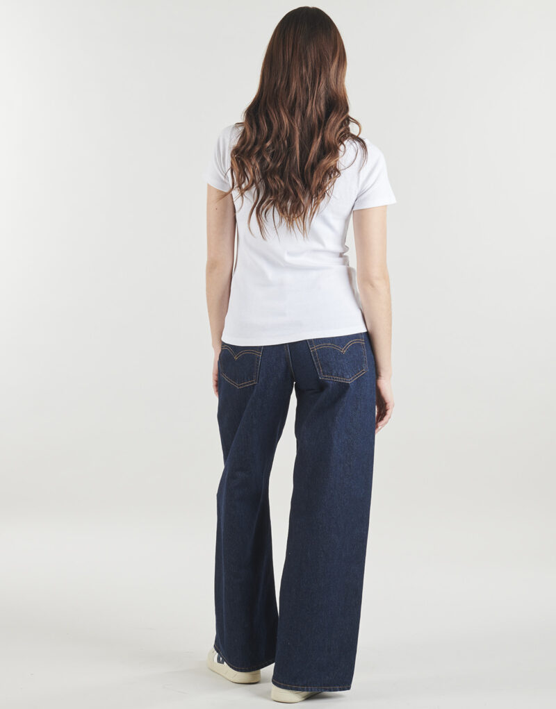 Camiseta Petit Bateau COL AMIRAL Blanca de manga corta para mujer - 4