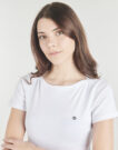 Camiseta Petit Bateau COL AMIRAL Blanca de manga corta para mujer - 5
