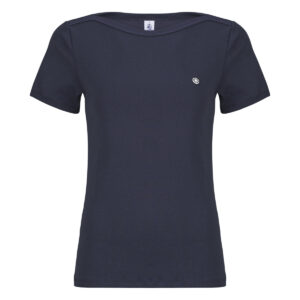 T-shirt  Petit Bateau  TEE SHIRT COL AMIRAL  Marine -  T-shirt maniche corte Donna