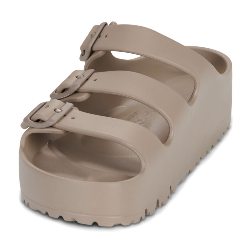 BIRKENSTOCK Florida III Flex Platform EVA Eva / Gris / Taupe / Beige Estrecho Chanclas Mujer - 3