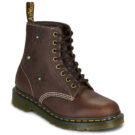 Dr. Martens Pascal Flower Dark Brown Grizzly Marrone Stivaletti Donna - 1