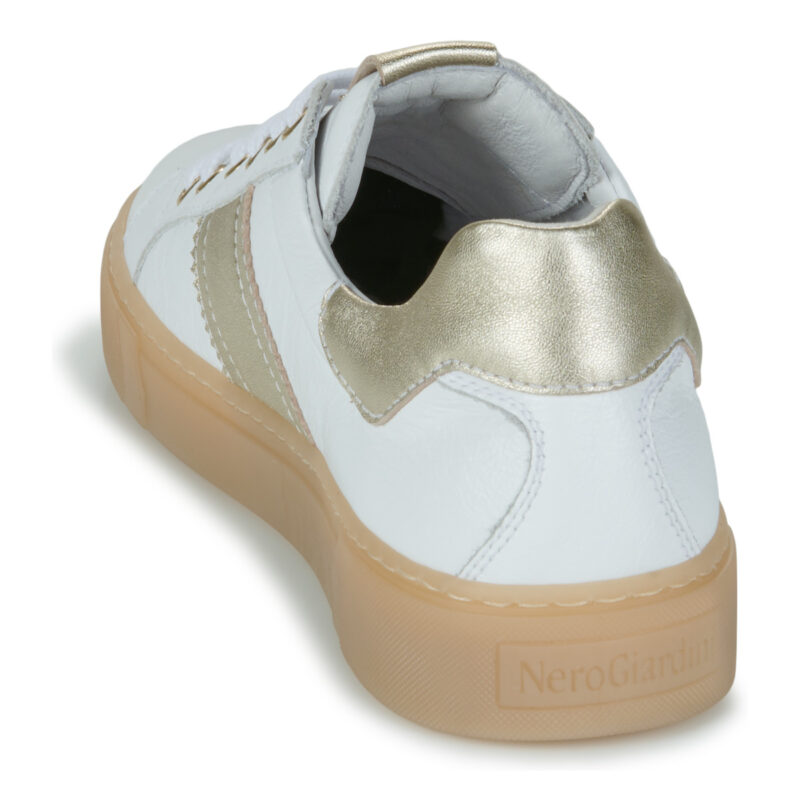 Zapatillas bajas blancas para mujer NeroGiardini E513006D-707 - Talla 5