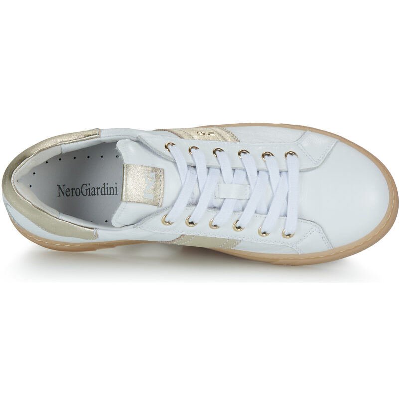 Zapatillas bajas blancas para mujer NeroGiardini E513006D-707 - Talla 6
