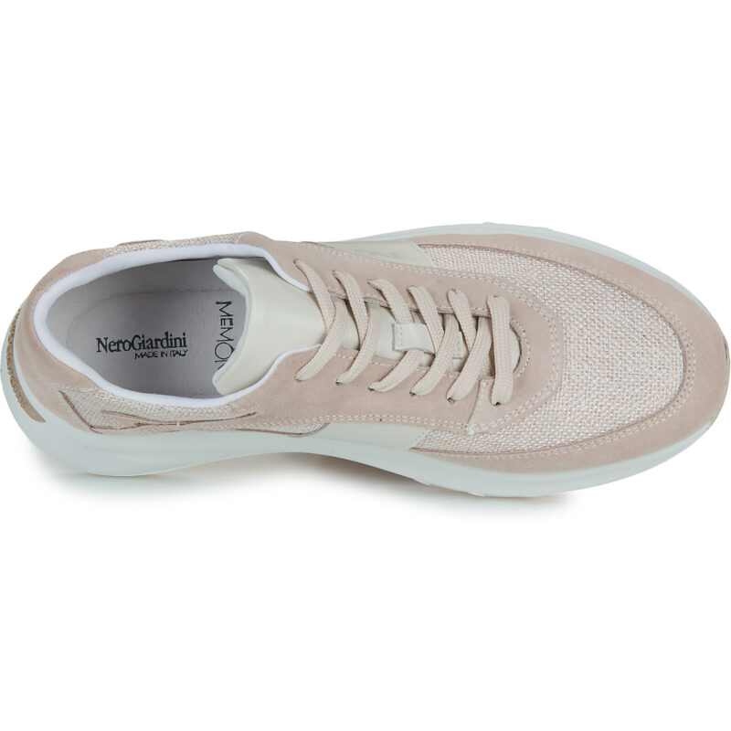 NeroGiardini E615182D-677 Beige Damen-Sneaker, niedrig geschnitten - Gr&ouml;&szlig;e 6