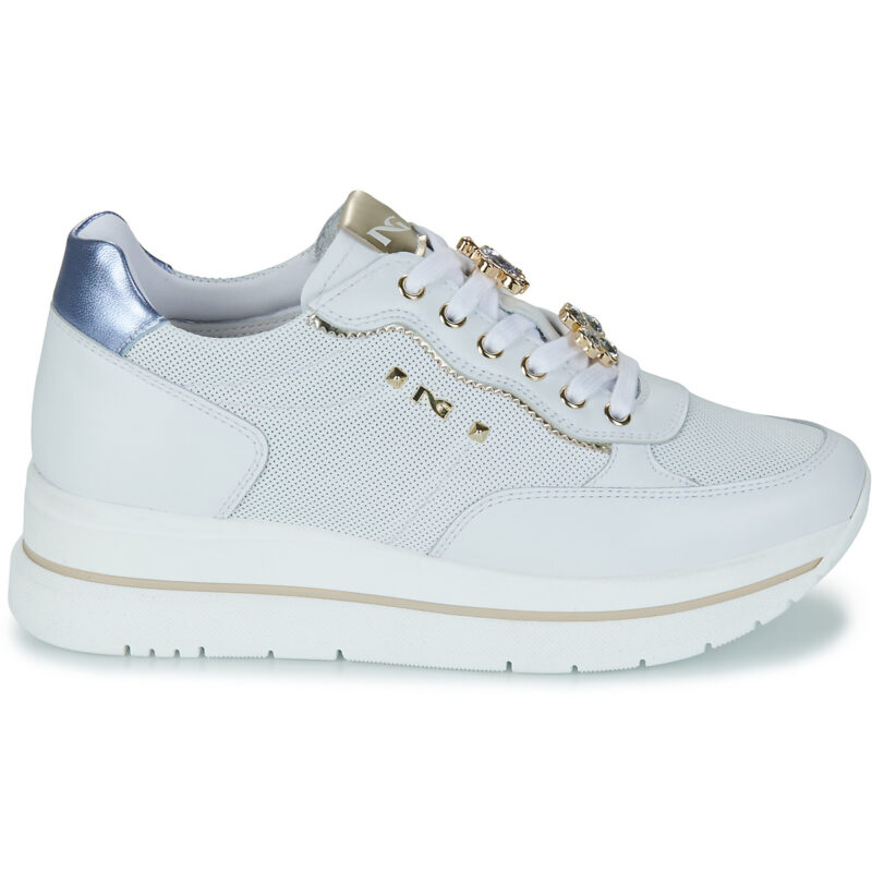 Zapatillas bajas blancas para mujer NeroGiardini E615202D-707 - Talla 2