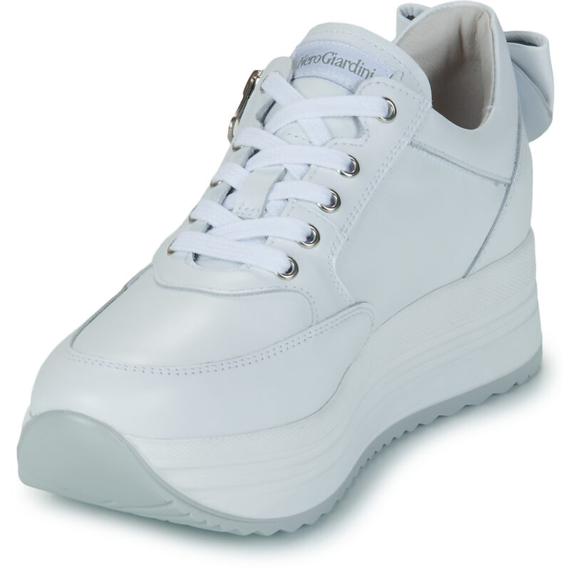 NeroGiardini E615210D-707 Wei&szlig;e Damen-Sneaker, niedrig geschnitten - Gr&ouml;&szlig;e 3