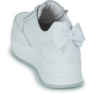 NeroGiardini E615210D-707 Wei&szlig;e Damen-Sneaker, niedrig geschnitten - Gr&ouml;&szlig;e 5