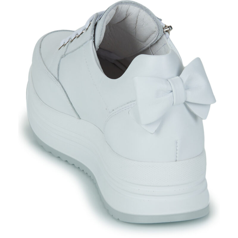 NeroGiardini E615210D-707 Wei&szlig;e Damen-Sneaker, niedrig geschnitten - Gr&ouml;&szlig;e 5
