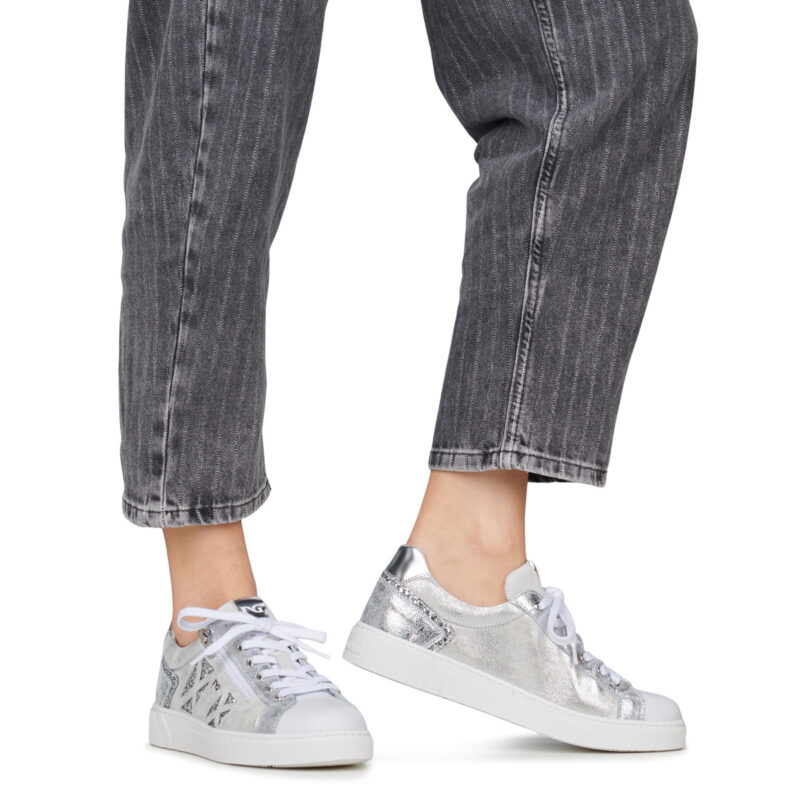 NeroGiardini E615255D-707 Silber Sneakers Damen - 8