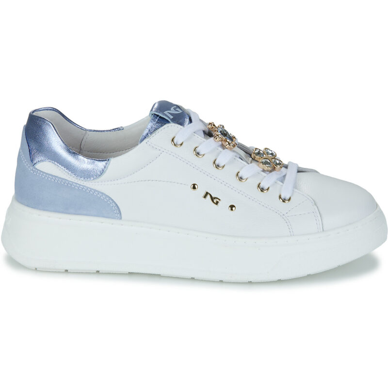 Zapatillas bajas blancas para mujer NeroGiardini E615270D-707 - Talla 2