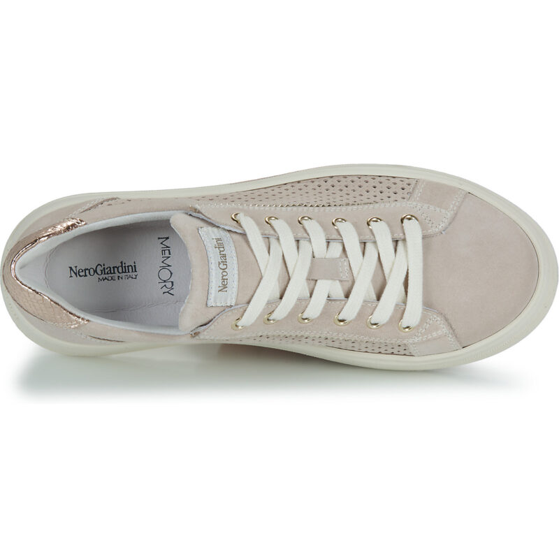 NeroGiardini E615273D-677 Beige Damen-Sneaker, niedrig geschnitten - Gr&ouml;&szlig;e 6