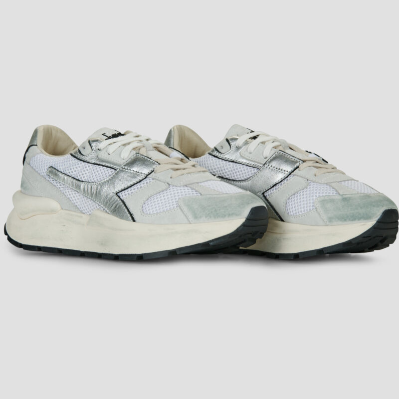 Diadora Mercury Elite Metal Used Wn Wei&szlig; Sneaker niedrig Damen - 2