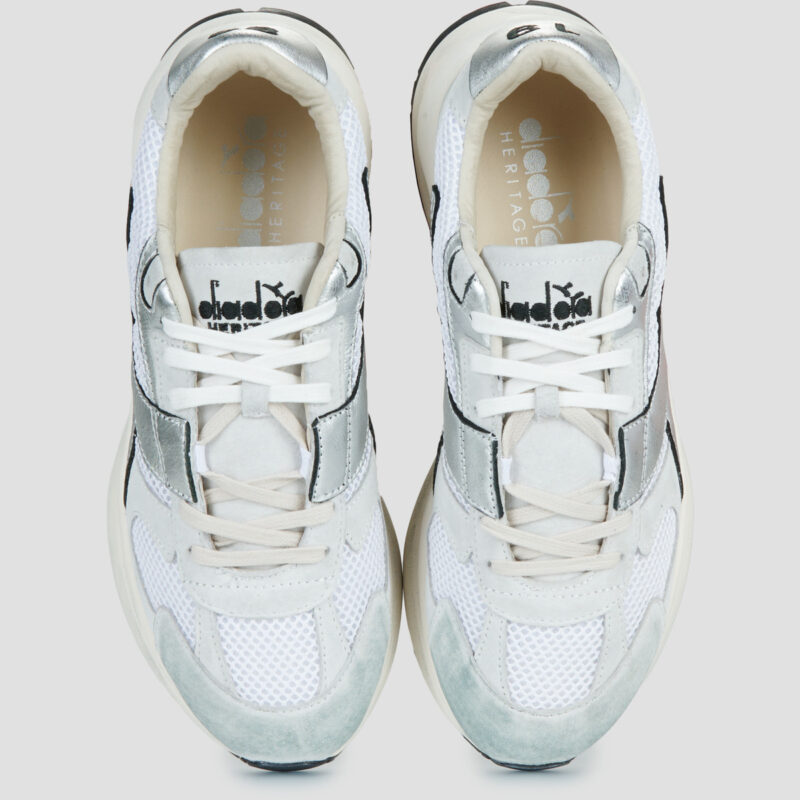 Diadora Mercury Elite Metal Used Wn Wei&szlig; Sneaker niedrig Damen - 5