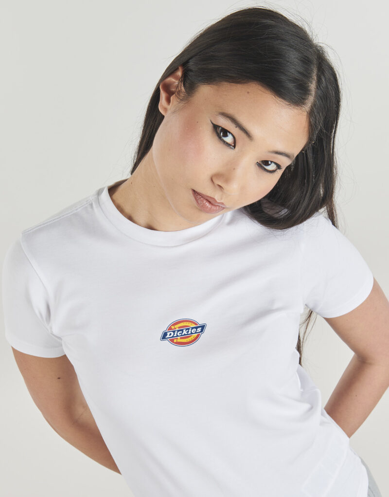 T-shirt Dickies MAPLE VALLEY REG TEE Bianco - T-shirt maniche corte Donna - 5