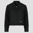 Chaqueta Dickies UNLINED CROPPED EISENHOWER JACKET Negra Chaquetas Mujer - 1
