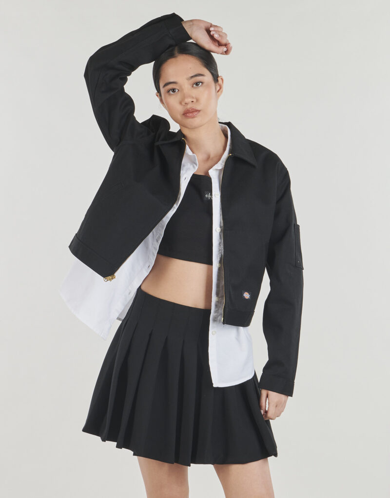 Chaqueta Dickies UNLINED CROPPED EISENHOWER JACKET Negra Chaquetas Mujer - 2