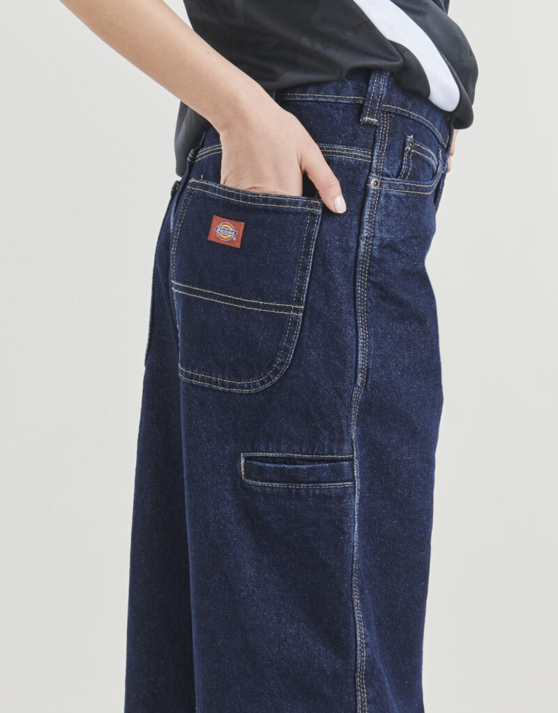Jeans Flare Dickies 957 LOOSE TAPERED WORK JEANS Blu Jeans Flare Donna - 5
