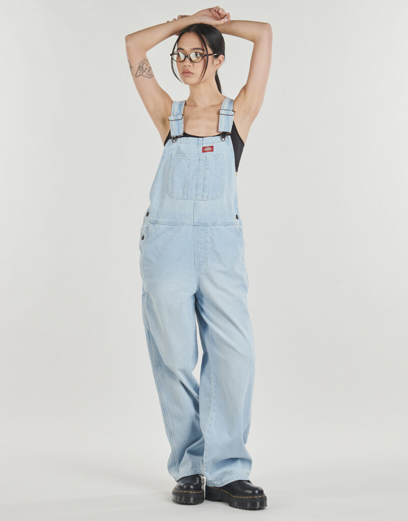 Dickies DICKIES CLASSIC DENIM BIB Blue Jumpsuits / Dungarees Women - 2
