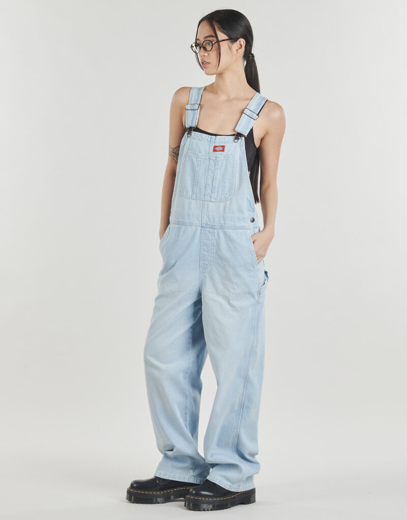 Dickies DICKIES CLASSIC DENIM BIB Blue Jumpsuits / Dungarees Women - 3