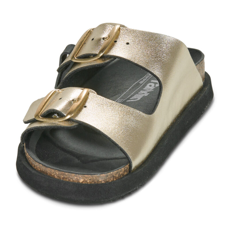 D.Franklin VIBE SUEDE Oro Ciabatta Donna - 3