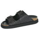 D.Franklin VIBE SUEDE Nero Ciabatta Donna - 4