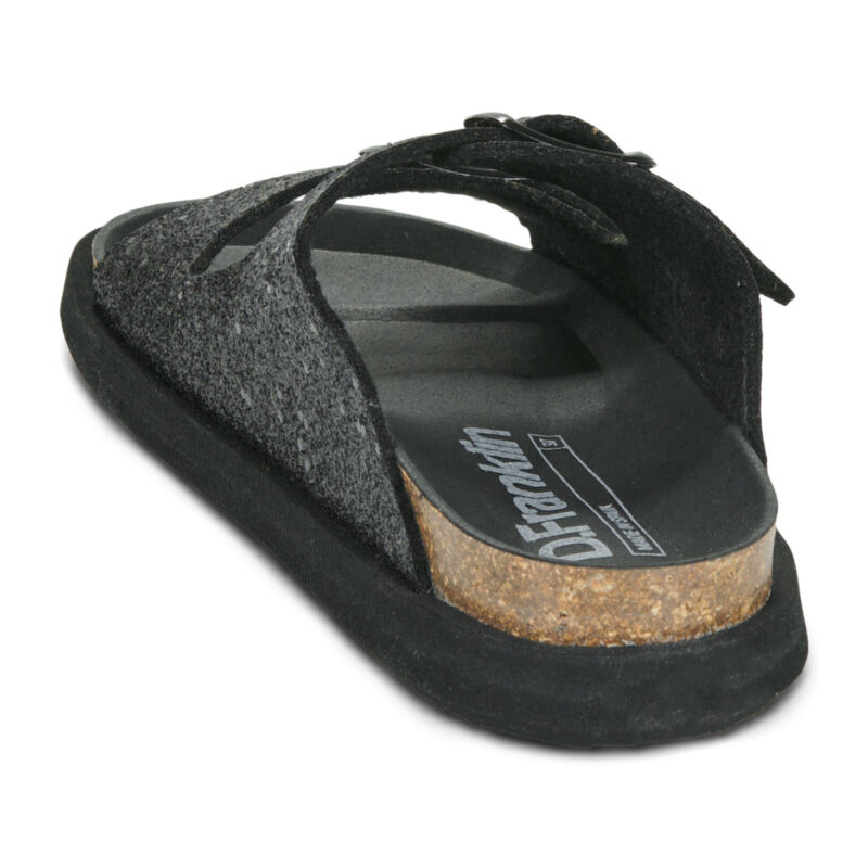 D.Franklin VIBE SUEDE Nero Ciabatta Donna - 5