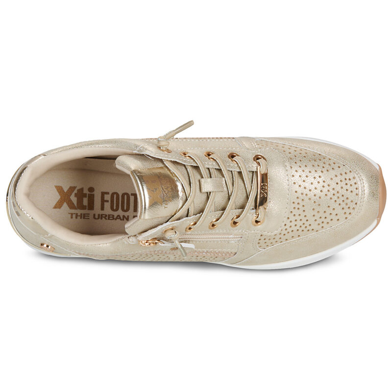 Xti 145102 Goldene Damen-Sneaker (Low-Top) - Gr&ouml;&szlig;e 6