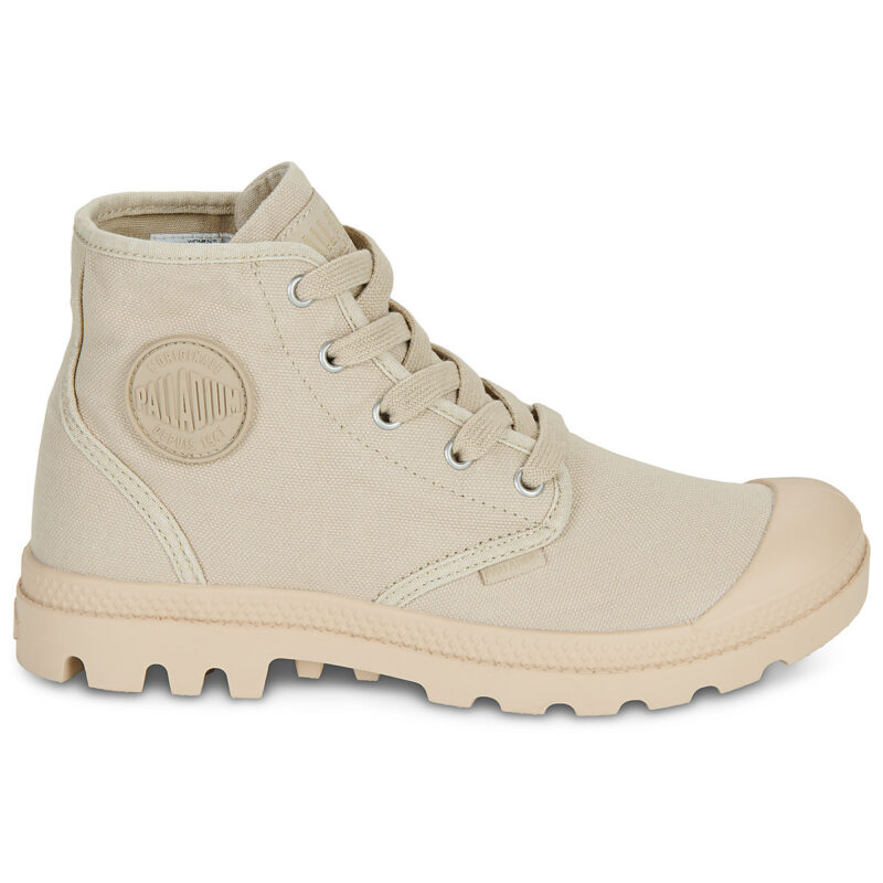 Palladium PAMPA HI Beige Damen-Sneaker mit Absatz - Gr&ouml;&szlig;e 2