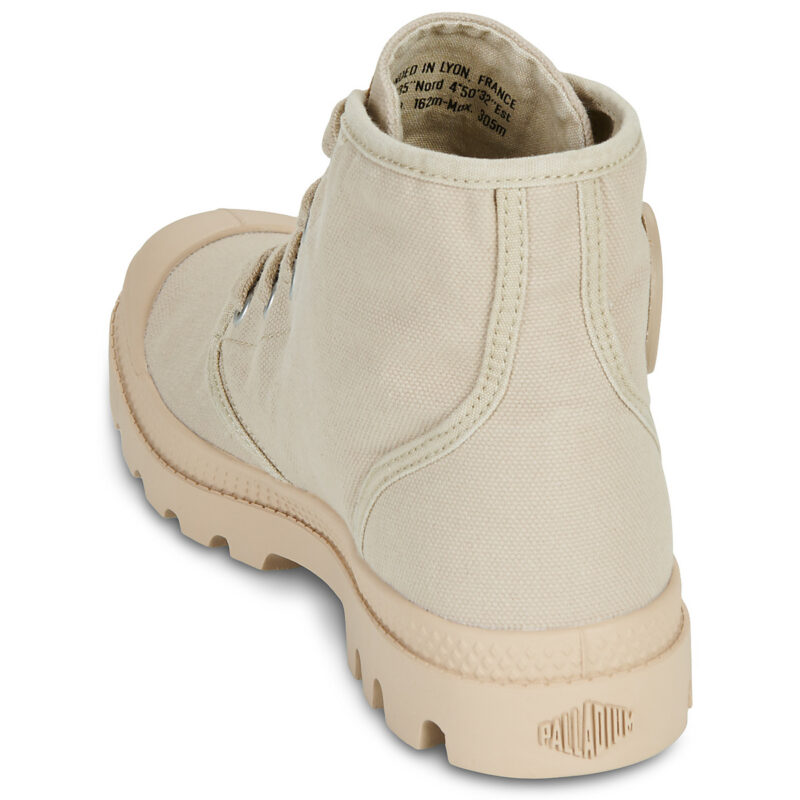 Palladium PAMPA HI Beige Damen-Sneaker mit Absatz - Gr&ouml;&szlig;e 5