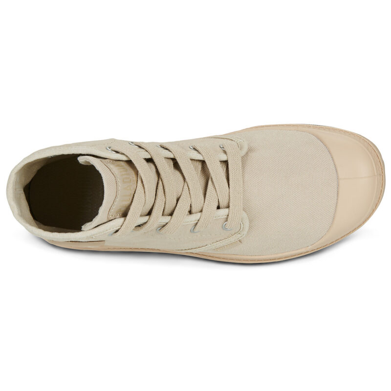 Palladium PAMPA HI Beige Damen-Sneaker mit Absatz - Gr&ouml;&szlig;e 6
