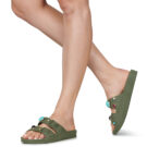 Cacatoès JOIA Kaki Ciabatta Donna - 8