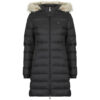 Piumino  Tommy Jeans  TJW ESSENTIAL HOODED DOWN COAT  Nero -   Piumini Donna