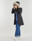 Piumino Tommy Jeans TJW ESSENTIAL HOODED DOWN COAT Nero Piumini Donna - 3