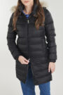 Piumino Tommy Jeans TJW ESSENTIAL HOODED DOWN COAT Nero Piumini Donna - 5