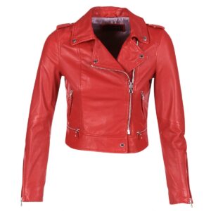 Giacca in pelle  Oakwood  YOKO  Rosso Giacche in pelle Donna