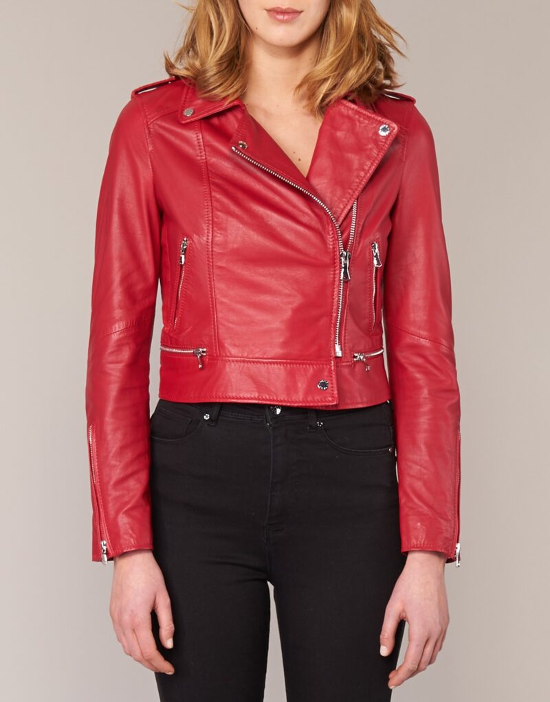 Chaqueta de cueroelle Chaquetas rojas Oakwood YOKO en pelle Mujer - 4