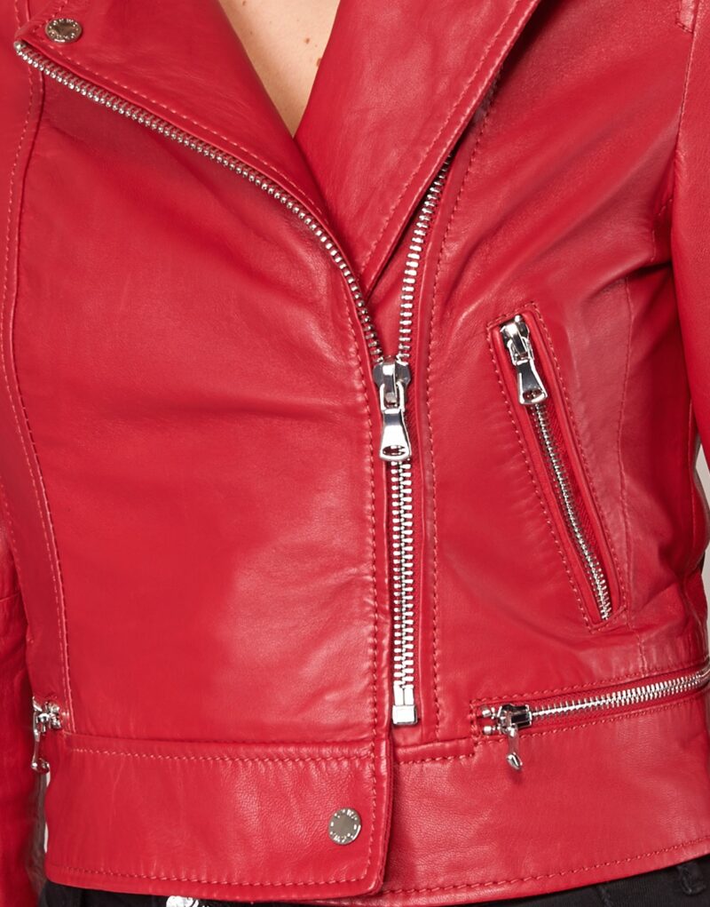 Chaqueta de cueroelle Chaquetas rojas Oakwood YOKO en pelle Mujer - 6